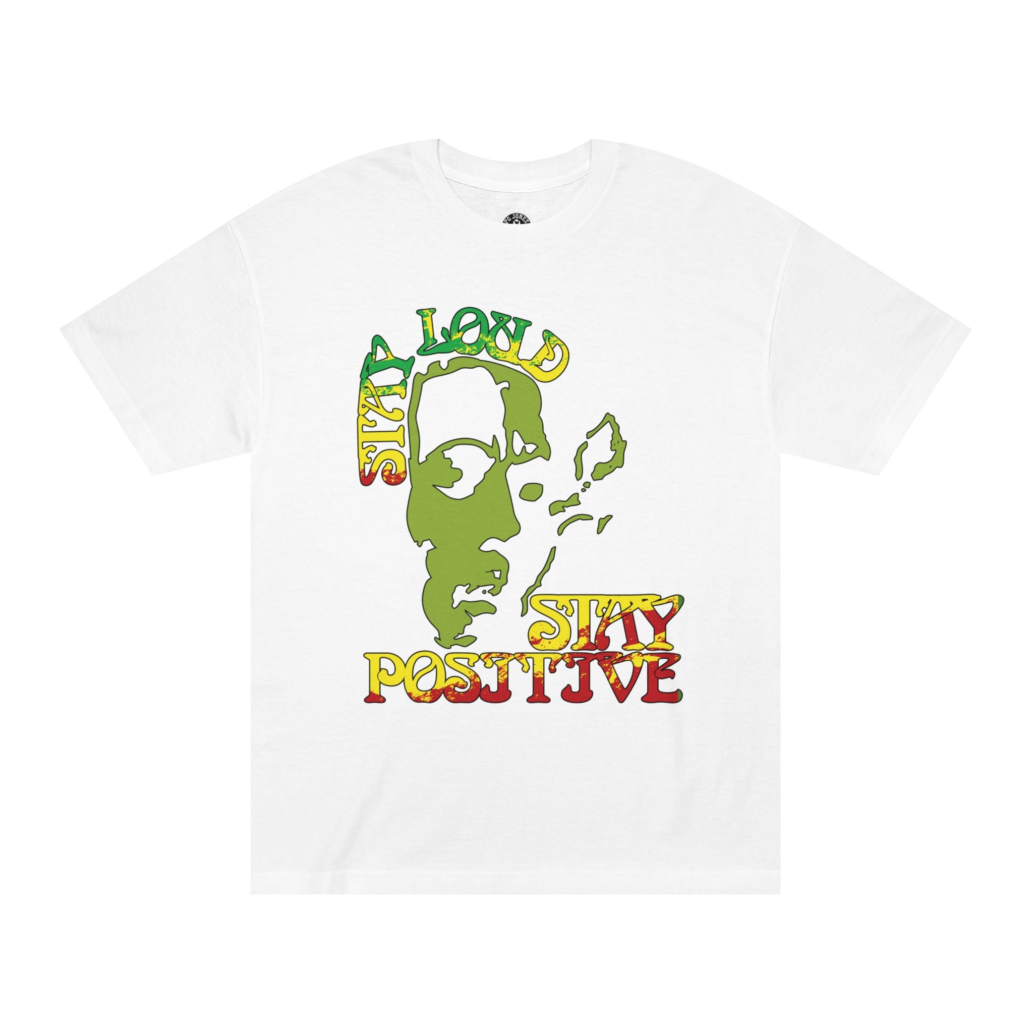 Stay Positive Graphic Tee – White