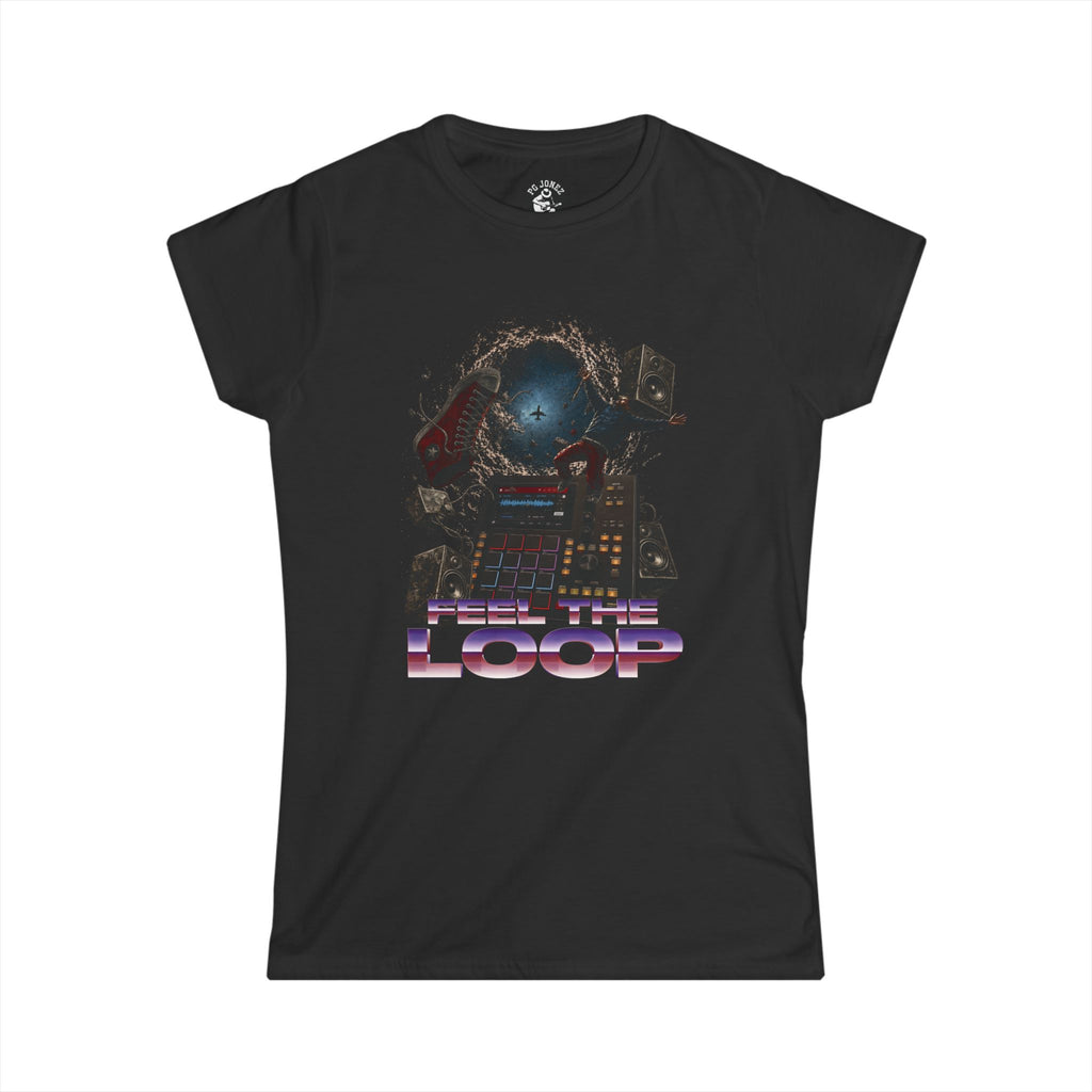 Feel The Loop Graphic Tee– Women’s Softstyle
