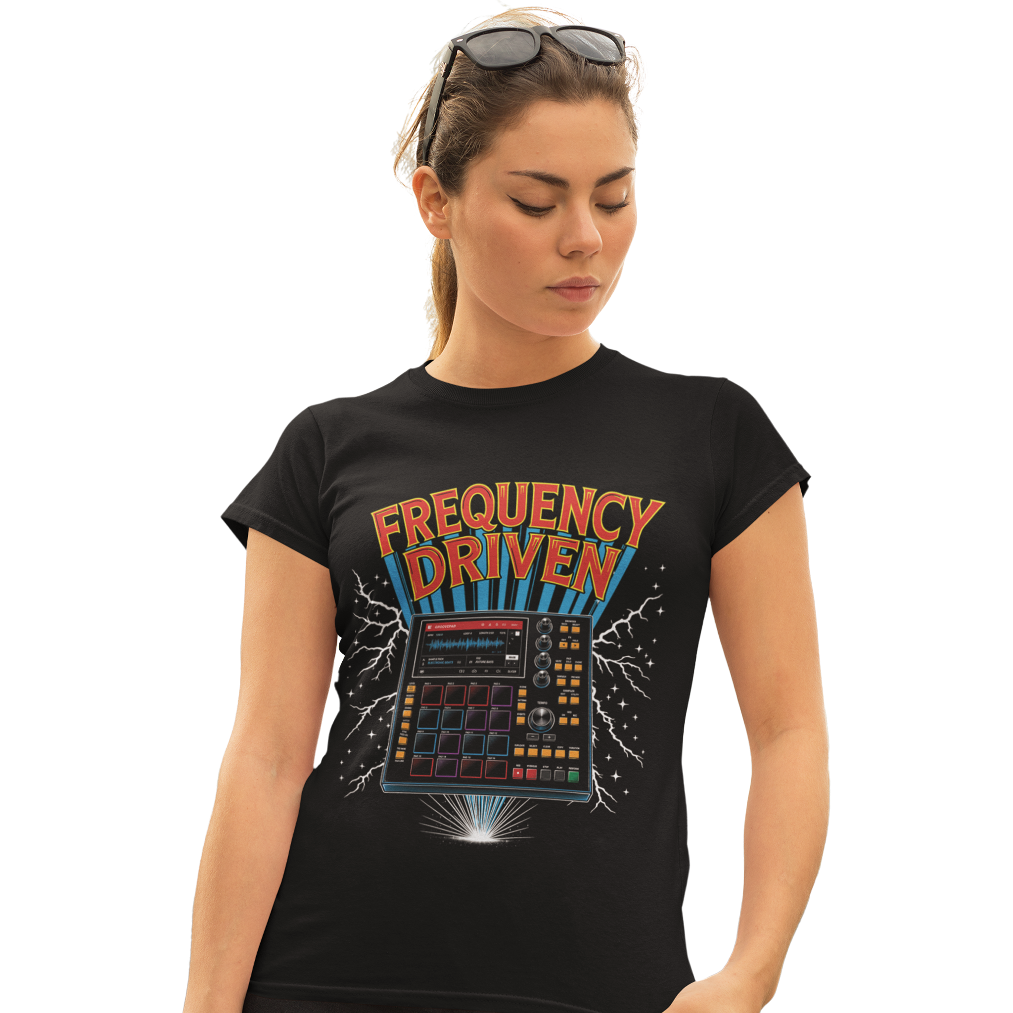 Frequency Driven Graphic Tee– Women’s Softstyle