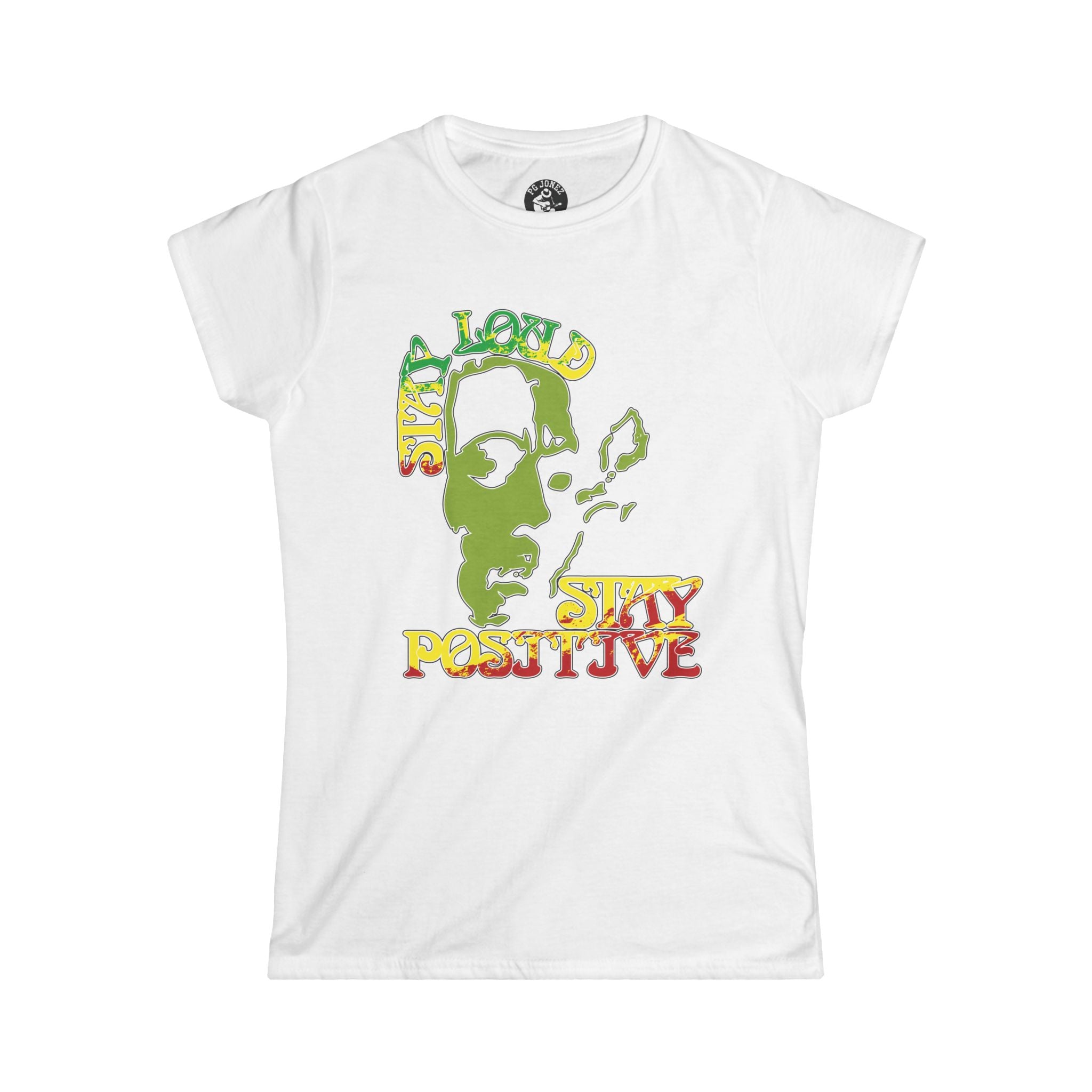 Stay Positive Graphic Tee – Women’s Softstyle